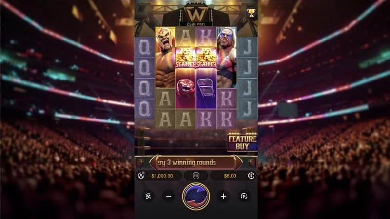 Reel Royale Showdown – žaidimo ekranas esant dideliam statymui